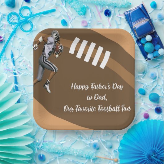 Fathers Day Football Fan Paper Bord (Feest)