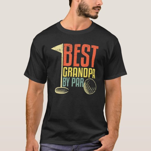 Father's Day  For Golf  Best Grandpa By Par T-shirt (Voorkant)