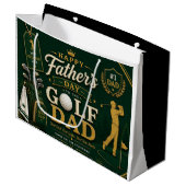 Father's Day for Golf Dad Groot Cadeauzakje (Voorkant Gekanteld)