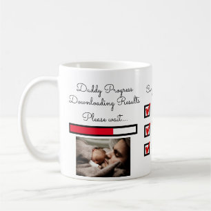 Fathers Day Foto Voortgang Bar Papa Spel Niveau Koffiemok