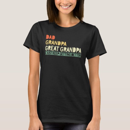 Fathers day from Grandson toddler Dad Grandpa Grea T-shirt (Voorkant)