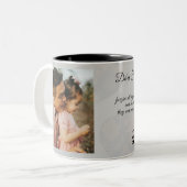Father's Day Full Photo Personalized Tweekleurige Koffiemok (Voorkant links)