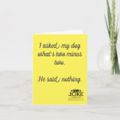 Fathers Day Funny Dad Joke Card Feestdagen Kaart (Voorkant)