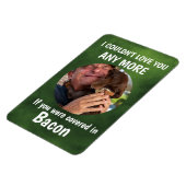 Fathers Day Funny dog Quote Custom Foto Green Magneet (Linkerzijde)