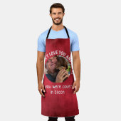 Fathers Day Funny dog Quote Custom Photo Red Schort (Gedragen)