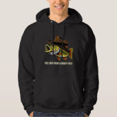 Fathers Day Funny Fish Dragen van een Cowboy Pet Hoodie (Voorkant)