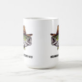 Fathers Day Funny Fish Dragen van een Cowboy Pet Koffiemok (Center)