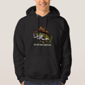Fathers Day Funny Fish met een Cowboy-Pet Hoodie (Voorkant)