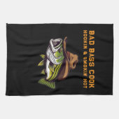 Fathers Day Funny Fish met een Cowboy-Pet Theedoek (Horizontaal)