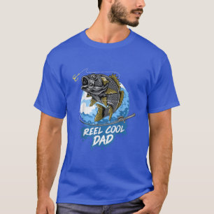Fathers Day Funny Vist Reel Cool Dad Design T-shirt
