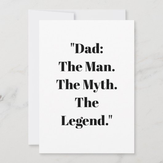 Father's Day Gift Card Kaart (Voorkant)