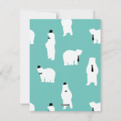 Fathers Day Gift Cool Papa Polar Beer Feestdagenkaart (Achterkant)