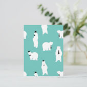 Fathers Day Gift Cool Papa Polar Beer Feestdagenkaart (Staand voorkant)