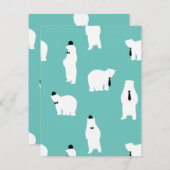 Fathers Day Gift Cool Papa Polar Beer Feestdagenkaart (Voorkant / Achterkant)