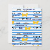 Fathers Day Gift Dad La Soul Hip Rap Feestdagenkaart (Achterkant)