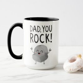Fathers Day gift Dad, you rock! Cool Funny Kawaii  Mok
