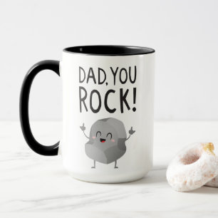 Fathers Day gift Dad, you rock! Cool Funny Kawaii Mok