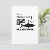 Fathers Day Gift for Fisherman Cool Vist papa Kaart (Staand voorkant)
