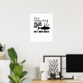 Fathers Day Gift for Fisherman Cool Vist papa Poster (Thuiskantoor)