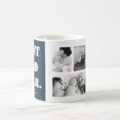 Fathers Day Gift Foto Collage Beste vader van de m Koffiemok (Center)
