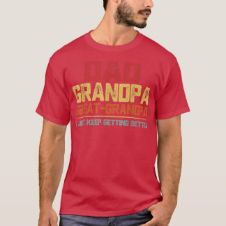 Fathers Day Gift From Grandkids Dad Grandpa Great T-shirt