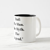 Father's Day Gift Mug Coffee Tweekleurige Koffiemok (Voorkant rechts)