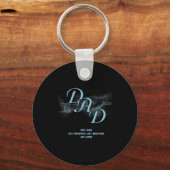 Father's Day Gift – Patience Wisdom Love Dad Quote Sleutelhanger (Voorkant)