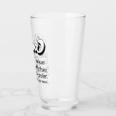 Fathers Day Gift, Retro Papa, Papa Definition Glas (Links)