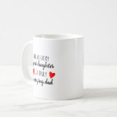 Fathers Day Gift van Daughter Dad Love Quote Koffiemok (Voorkant links)