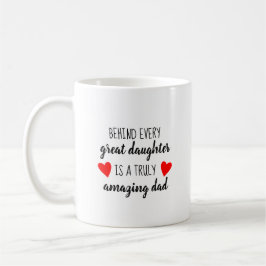 Fathers Day Gift van Daughter Dad Love Quote Koffiemok