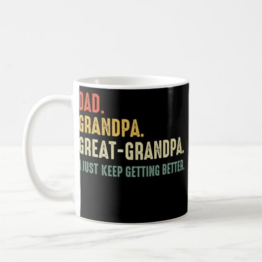 Fathers Day Gift van opa Dad Great Koffiemok (Links)