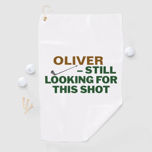 Fathers Day Golf Dad Still Looking Design Golfhanddoek (Insitu)