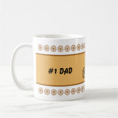 Fathers Day grappige fietser aangepaste tekst Koffiemok (Links)