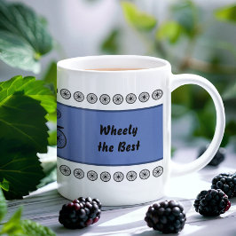 Fathers Day grappige fietser aangepaste tekst Mok