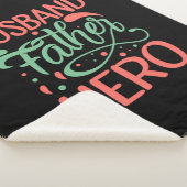 Father's Day Husband Father Hero Sherpa Deken (3/4)