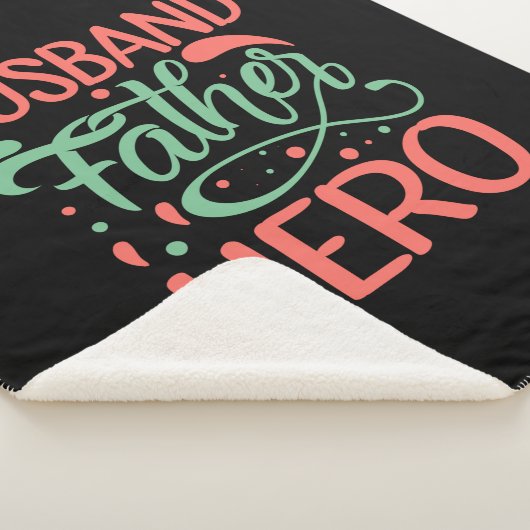 Father's Day Husband Father Hero Sherpa Deken (3/4)