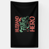 Father's Day Husband Father Hero Spandoek (Verticaal)