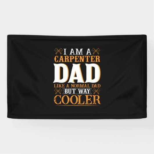 Father's Day I Am A Carpenter Dad Spandoek (Horizontaal)