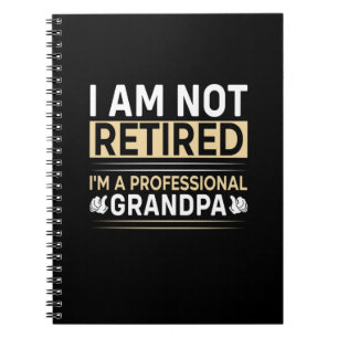 Father's Day I Am A Professional Grandpa Notitieboek