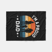 Father's Day I Am A Proud Dad Fleece Deken (Voorkant (Horizontaal))