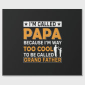 Father's Day I Am Called Papa Cadeaupapier (Vlak)