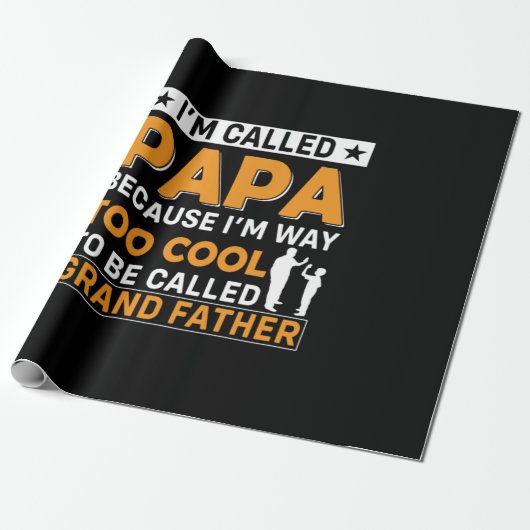 Father's Day I Am Called Papa Cadeaupapier (Uitgerold)