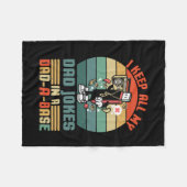 Father's Day I Keep All My Daddy Jokes Fleece Deken (Voorkant (Horizontaal))