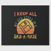 Father's Day I Keep All My Father Jokes Cadeaupapier (Vlak)