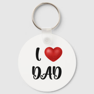 Father's Day I Love Dad Heart Explosion Gift  Sleutelhanger