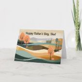 Fathers Day Kaart met Abstract landschap (Voorkant)