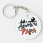 Father's Day keychain, the Best gift for papa Sleutelhanger (Voorkant)