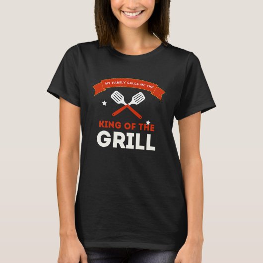 Father's Day King Of The Grill T-shirt (Voorkant)
