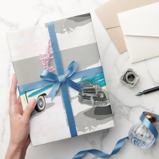 Fathers Day Klassic Chevy Truck Cadeaupapier (Geschenken)