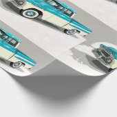 Fathers Day Klassic Chevy Truck Cadeaupapier (Hoek)